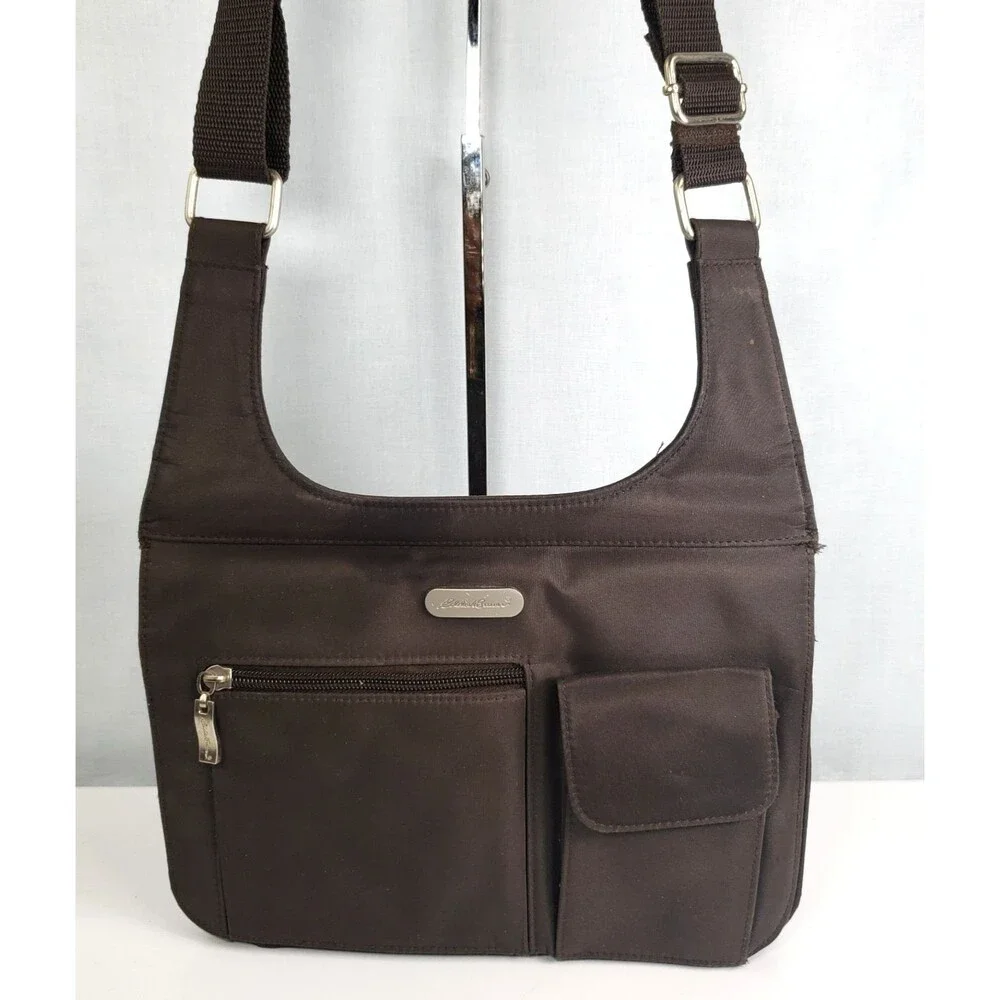 Eddie Bauer Crossbody/Messenger Bag Adjustable Straps Multiple Compartments EUC